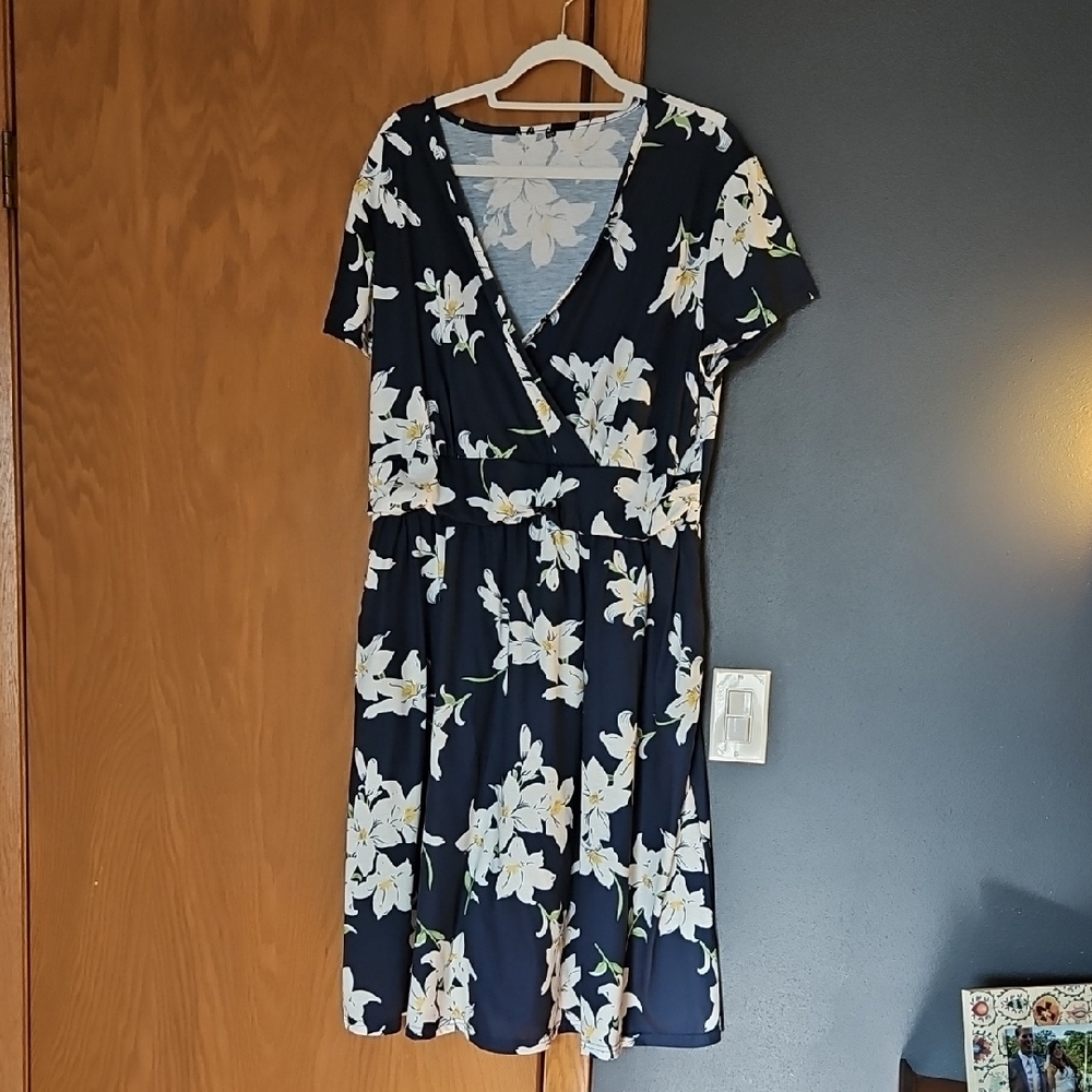 Floral Navy Dress